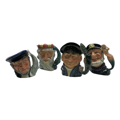 Lot 946 - Four Royal Doulton character jugs, Old Salt...