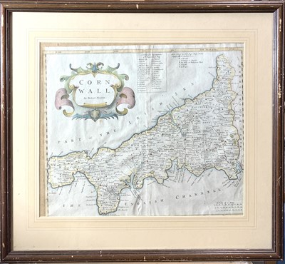 Lot 1246 - ROBERT MORDEN. Hand col and engraved map of...