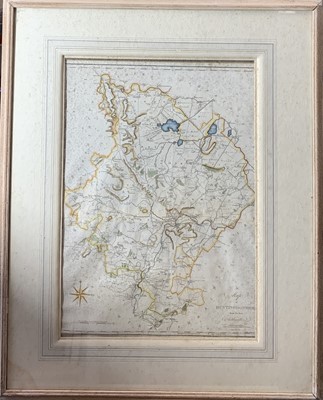 Lot 1251 - JOHN CARY. Two part hand col and engraved map...