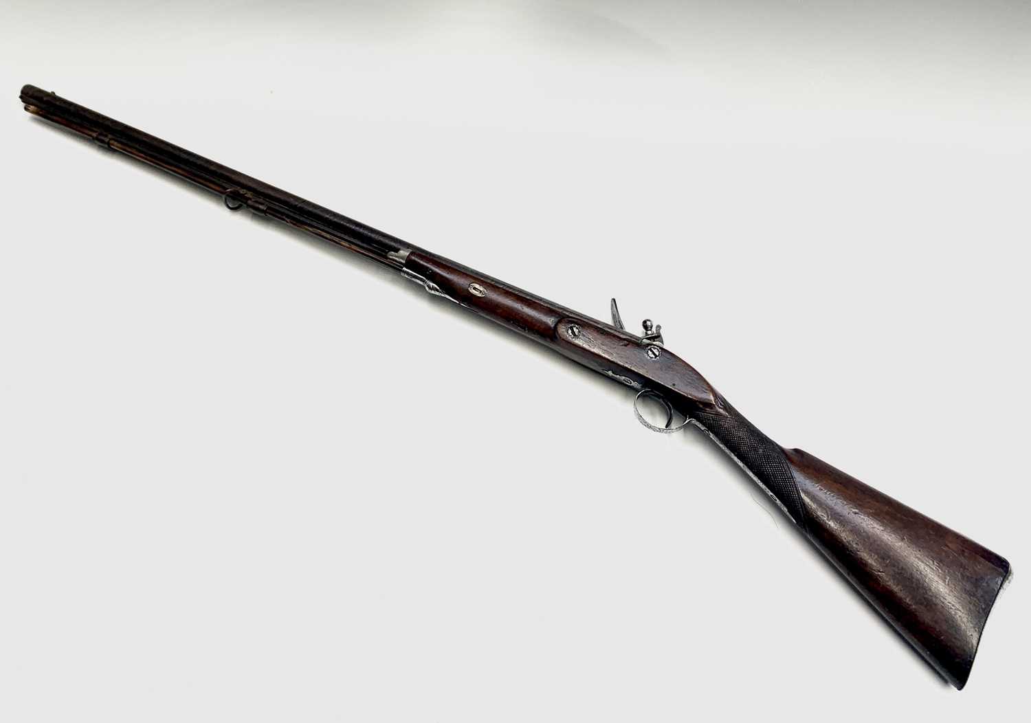 Lot 195 - A 19th century flintlock musket, for a child,...
