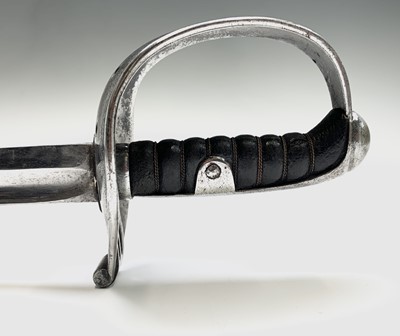 Lot 509 - A 19th century German steel sword, with...