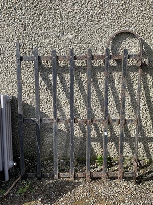 Lot 631 - A wrought iron garden gate. Maximum height...