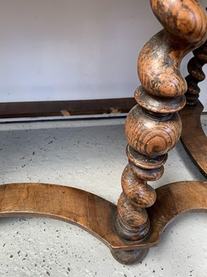 Lot 3007 - A William and Mary style walnut cabinet on...