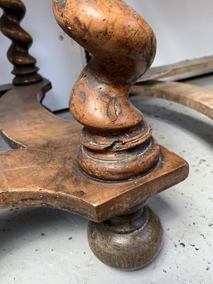 Lot 3007 - A William and Mary style walnut cabinet on...