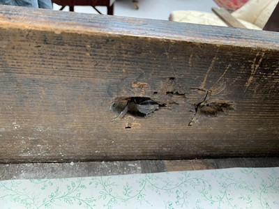 Lot 3007 - A William and Mary style walnut cabinet on...