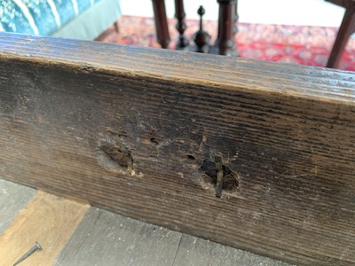 Lot 3007 - A William and Mary style walnut cabinet on...