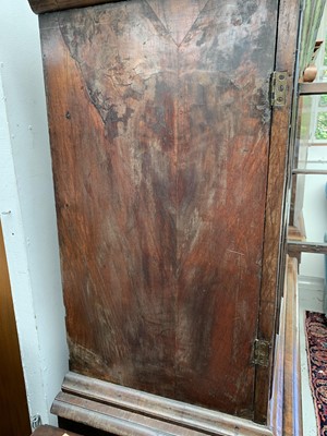 Lot 3007 - A William and Mary style walnut cabinet on...