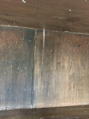 Lot 3007 - A William and Mary style walnut cabinet on...