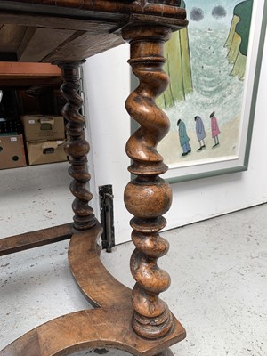 Lot 3007 - A William and Mary style walnut cabinet on...