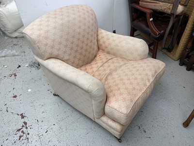 Lot 3161 - A Victorian style upholstered armchair, by...