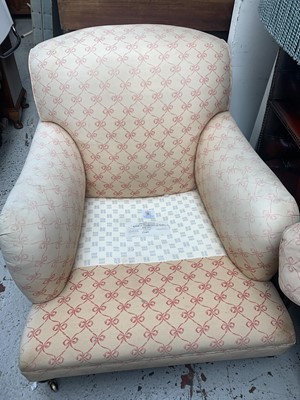Lot 3161 - A Victorian style upholstered armchair, by...