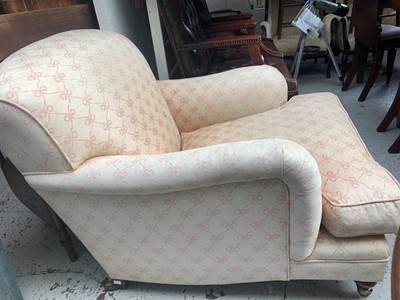 Lot 3161 - A Victorian style upholstered armchair, by...