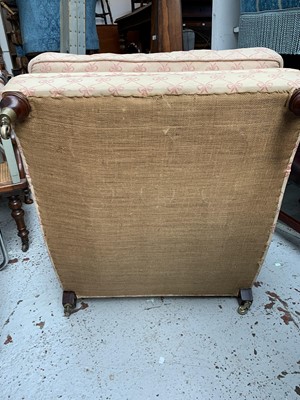 Lot 3161 - A Victorian style upholstered armchair, by...