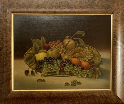 Lot 1061 - Edwin STEELE Still Life with Fruit Oil on...