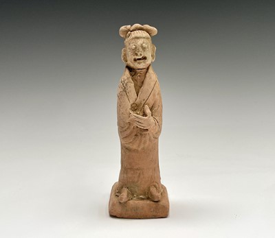 Lot 395 - A Chinese pottery zodiac figure, Song Dynasty...