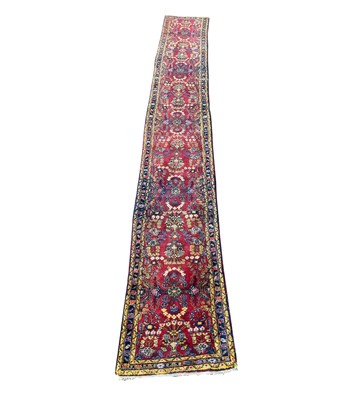 Lot 1236 - A Sarough runner, North West Persia, the...