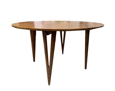 Lot 3181 - A Robin Nance circular pine table, height 74cm,...