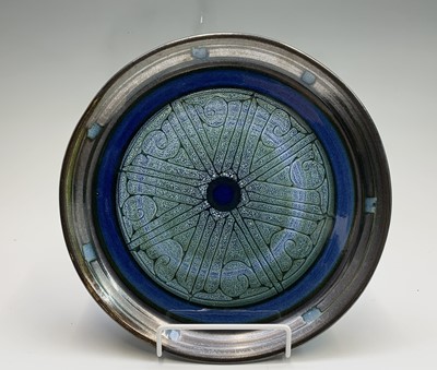 Lot 985 - A Celtic pottery 'Blue Medallion' plate,...