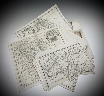 Lot 1238 - ROBERT MORDEN. Ten engraved maps, circa 1700,...