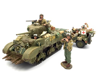 Lot 587 - King & Country D. Day '44 - DD 67 Stuart Tank...