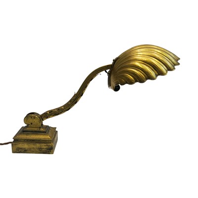 Lot 113 - An early 20th century gilt metal desk lamp...