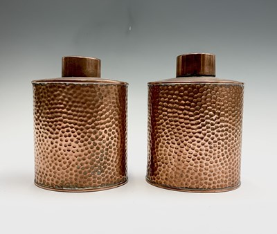 Lot 573A - Two Joseph Sankey and Sons planished copper...