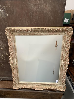 Lot 3305 - A painted and gilt framed wall mirror, 20th...