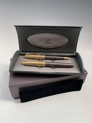 Lot 1115 - A Parker 100 Smoke Bronze fountain pen date...