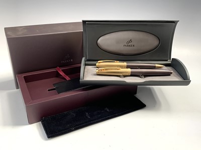Lot 1115 - A Parker 100 Smoke Bronze fountain pen date...