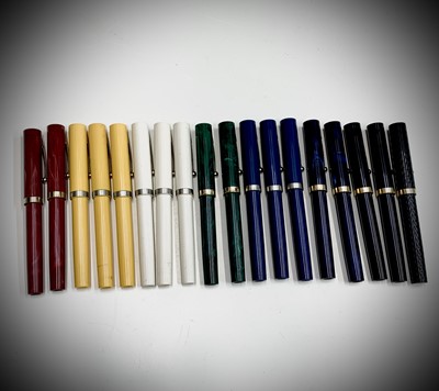 Lot 1118 - Eight Sheaffer No Nonsense fountain pens and...