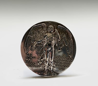 Lot 454 - A London 1908 Summer Olympics silver plated...