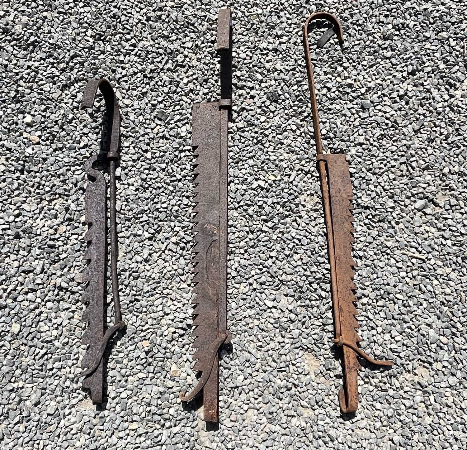 Lot 398 - A 19th century adjustable wrought iron