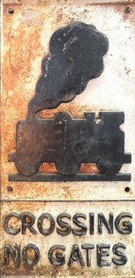 Lot 55 - A reproduction cast iron railway sign,...