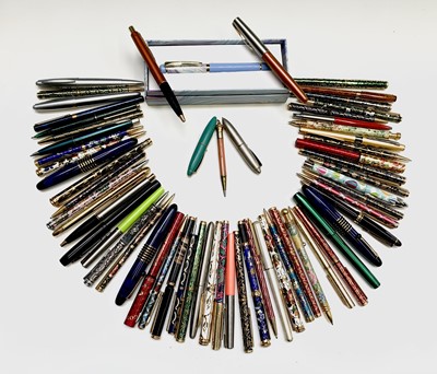 Lot 1125 - A large collection of fountain and ballpoint...