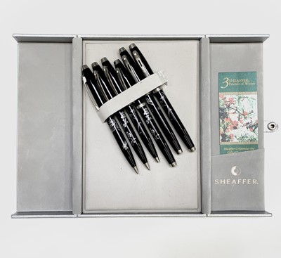 Lot 1133 - Three Sheaffer 100 3 Friends of Winter pen...