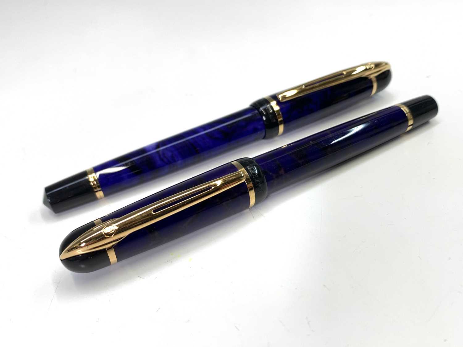 Lot 1135 - A blue Waterman Phileas fountain pen and