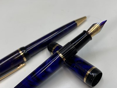 Lot 1137 - A green Waterman Phileas fountain pen and...