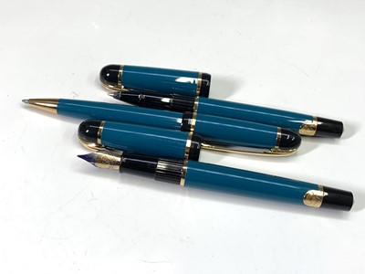 Lot 1139 - A turquoise Waterman Phileas fountain pen,...