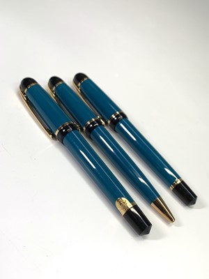 Lot 1139 - A turquoise Waterman Phileas fountain pen,...