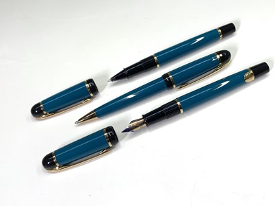 Lot 1139 - A turquoise Waterman Phileas fountain pen,...