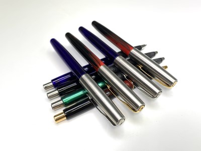 Lot 1152 - Eight Parker Reflex and Frontier pens