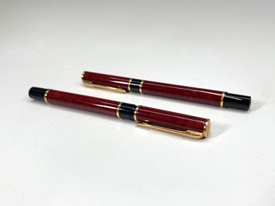 Lot 1156 - A Waterman Laureat Red fountain pen and...