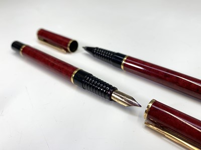 Lot 1156 - A Waterman Laureat Red fountain pen and...