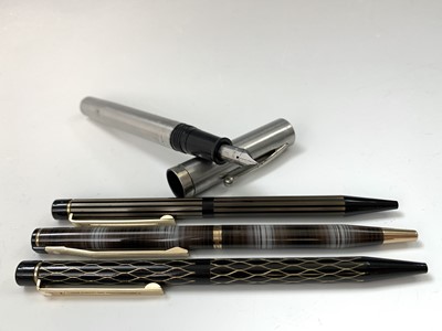 Lot 1161 - a Sheaffer Targa Regency ballpoint, two other...