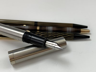 Lot 1161 - a Sheaffer Targa Regency ballpoint, two other...