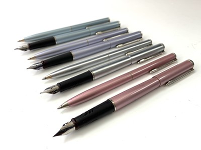 Lot 1162 - Four Scheaffer Agio fountain pen and ballpoint...