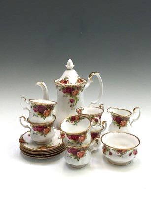 Lot 1146 - A Royal Albert 'Old Country Roses' coffee...