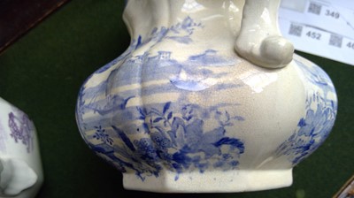 Lot 1138 - Five Cambrian pottery Swansea jugs, variously...