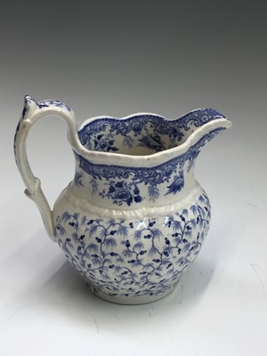 Lot 1138 - Five Cambrian pottery Swansea jugs, variously...