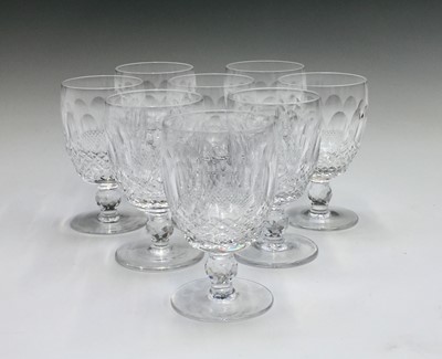 Lot 1143 - A set of eight Waterford crystal 'Colleen'...